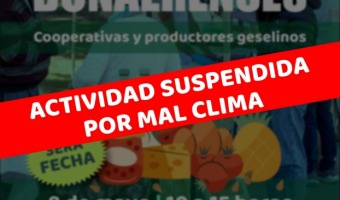 SE SUSPENDE LA 3� FECHA DE MERCADOS BONAERENSES